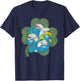 The Smurfs Four Leaf Clover Cast St. Patrick's Day Cartoon T-Shirt - T-Shirt | Navy