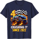 Kids 4th Birthday Monster Truck 4 Year Old Gift Boys Born in 2022 T-Shirt - T-Shirt | Navy