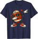 Football Dabbing Valentines Day Funny Dab Cute Boys Kids T-Shirt - T-Shirt | Navy