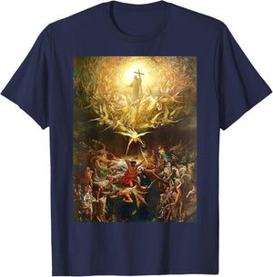Triumph of Christianity Over Paganism Gustave Dore 1865 T-Shirt - T-Shirt | Navy