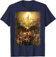 Triumph of Christianity Over Paganism Gustave Dore 1865 T-Shirt - T-Shirt | Navy