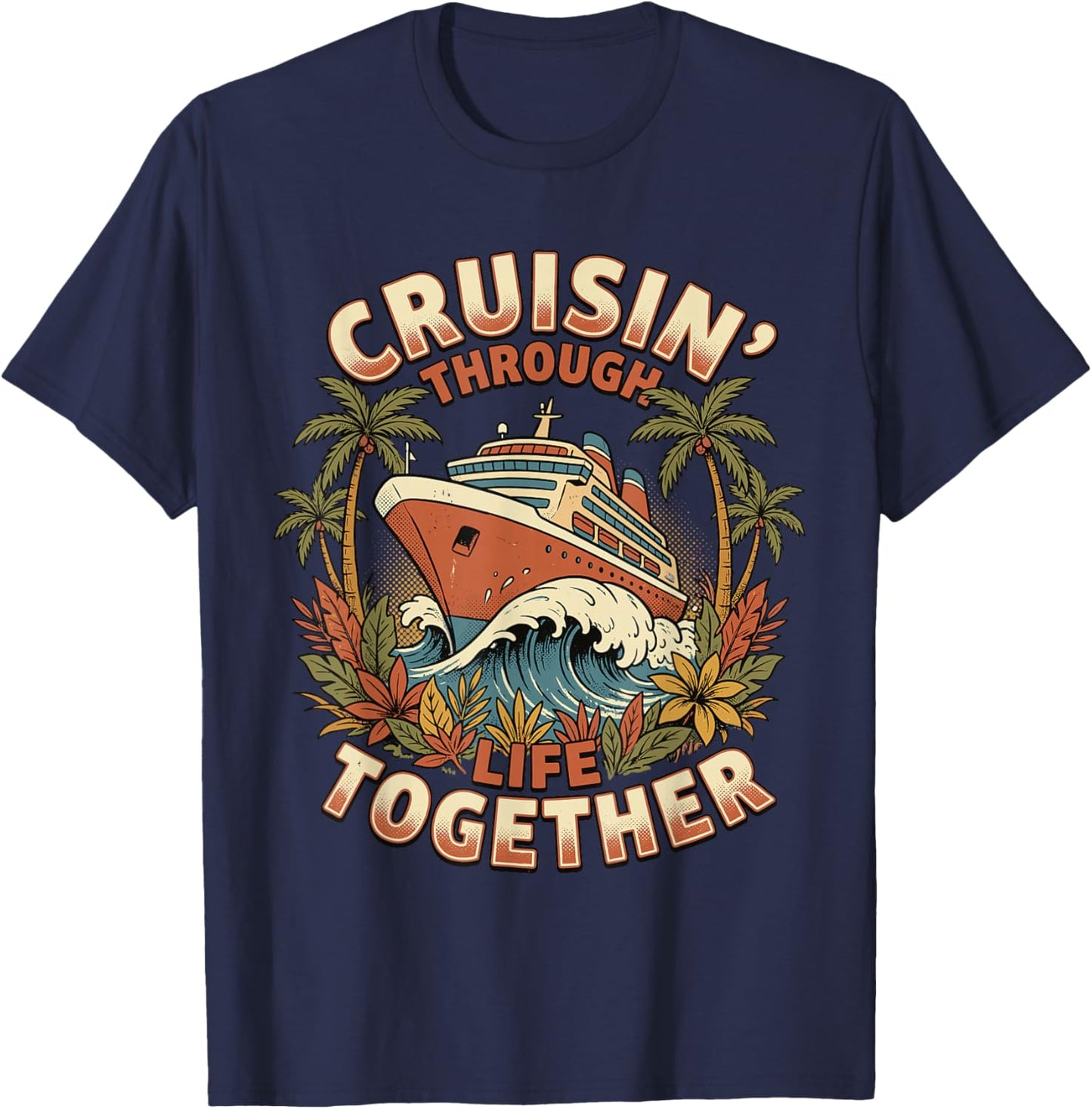 Cruise Squad 2026 Family Cruise 2026 Couple Outfits Friends T-Shirt - T-Shirt | Navy