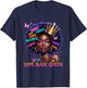 African Melanin Dope Queen Black Women Afro Girl T-Shirt - T-Shirt | Navy