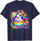 Easter Unicorn Shirt with Eggs Happy Easter Girls Kids Cute T-Shirt - T-Shirt | Navy