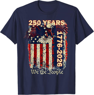250 Anniversary USA Patriotic Men Women 1776 America 250th T-Shirt - T-Shirt | Navy