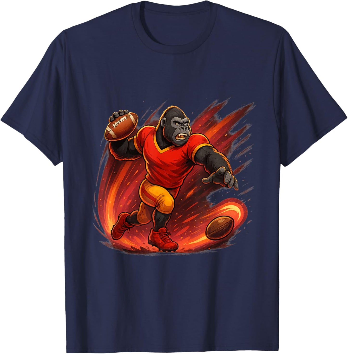Quarterback Charge T-Shirt - T-Shirt | Navy