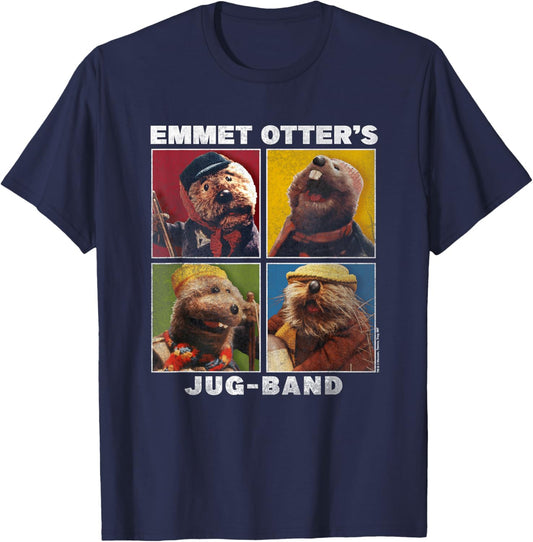Emmet Otter Jug-Band Squared T-Shirt - T-Shirt | Navy