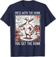 Mess with The Honk You Get The Bonk T-Shirt - T-Shirt | Navy