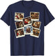 Christmas Party Funny Santa and Bigfoot Xmas Selfie T-Shirt - T-Shirt | Navy
