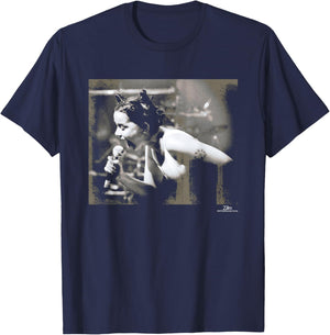 Bjork Live 1993 Debut Tour by Phil Nicholls T-Shirt - T-Shirt | Navy