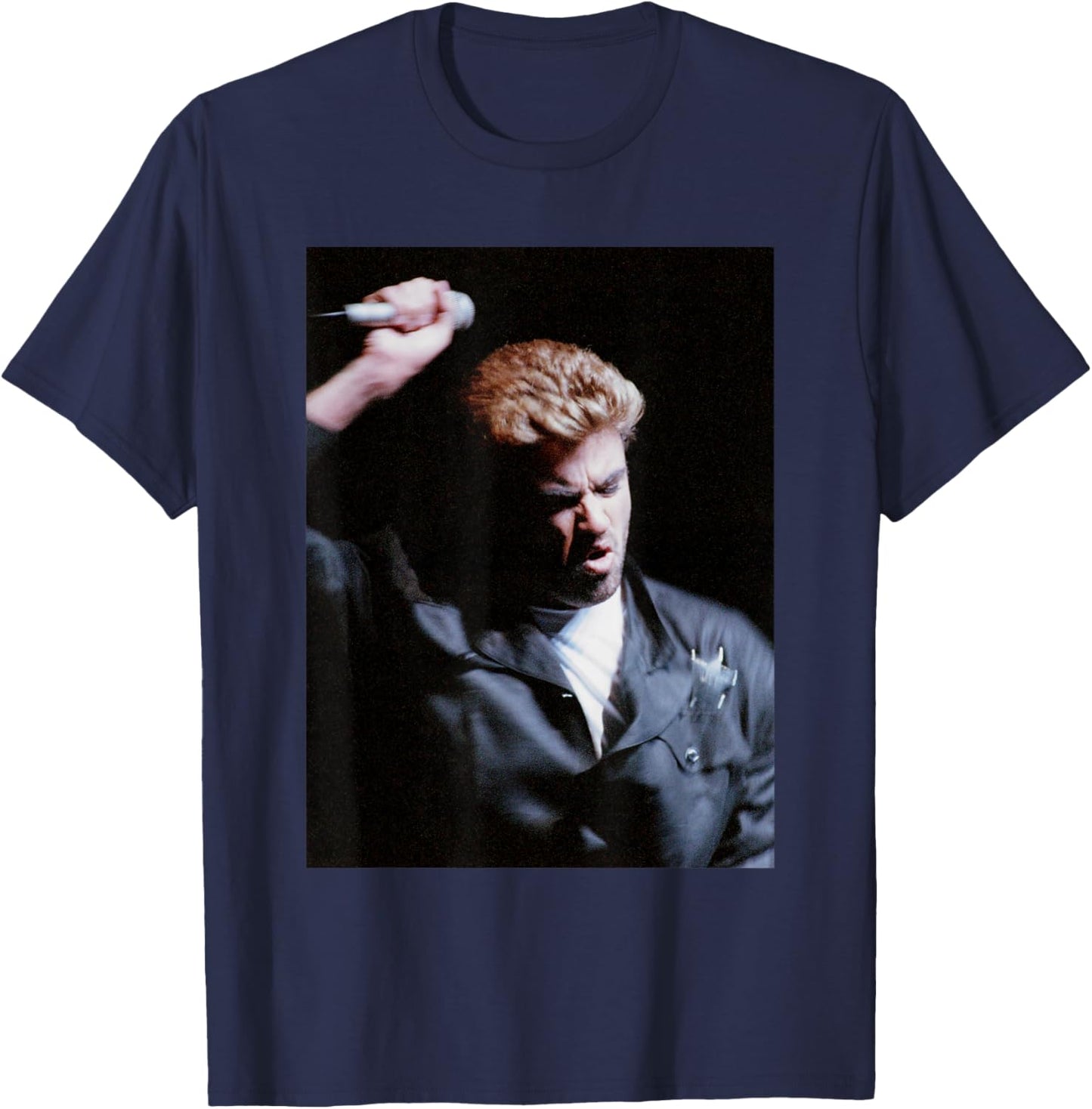 George Michael Faith World Tour London One More Try 1988 T-Shirt - T-Shirt | Navy