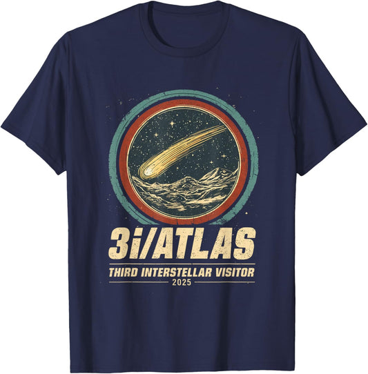 3i/Atlas Interstellar Visitor 2025 T-Shirt - T-Shirt | Navy