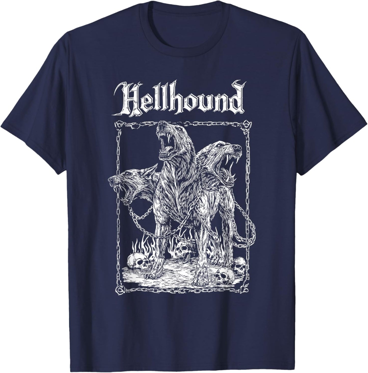 Hell Hound Cerberus Underworld Dog Hades Alternative T-Shirt - T-Shirt | Navy