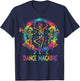 Dance Macabre Skeleton Music Dia de Los Muertos Halloween T-Shirt - T-Shirt | Navy