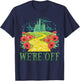 We 're Off Funny Yellow Path Brick Wizard Literature School T-Shirt - T-Shirt | Navy