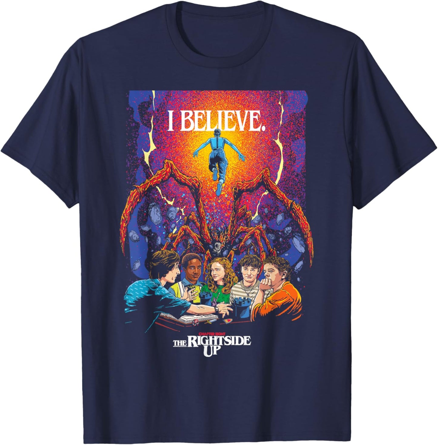 Stranger Things Season 5 x Butcher Billy The Rightside Up T-Shirt - T-Shirt | Navy