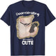 Doomscrolling cat Social Media Gen Z Digital Life Humor Cute T-Shirt - T-Shirt | Navy