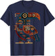 Aztec Bird Inca Toltec Maya Mexican Mayan Indigenous Azteca T-Shirt - T-Shirt | Navy