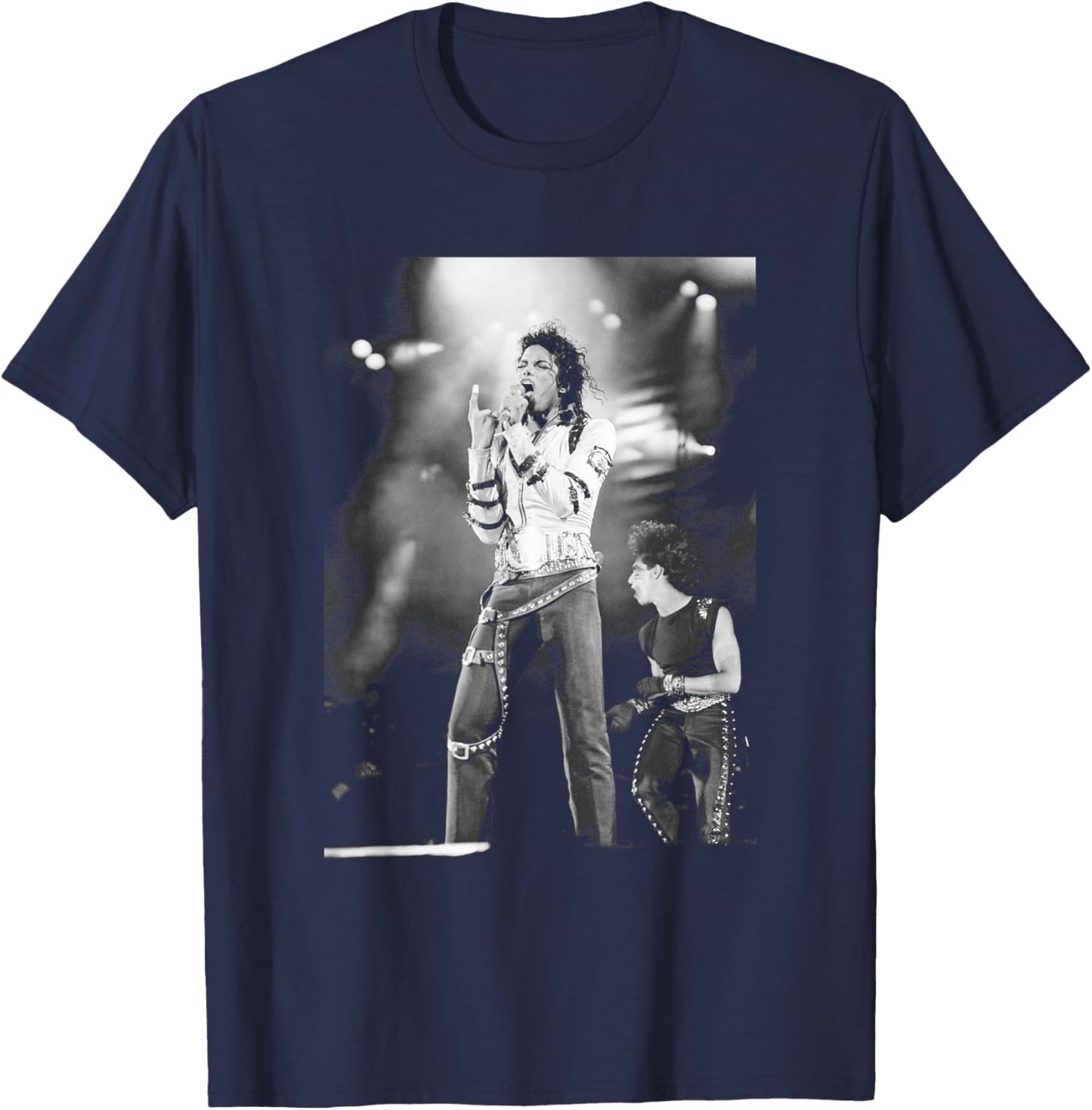 Michael Jackson Live at Aintree Bad Tour 1988 T-Shirt - T-Shirt | Navy