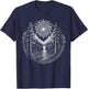 Forest Mandala Sun Waterfall Nature Boho Calm Graphic T-Shirt - T-Shirt | Navy