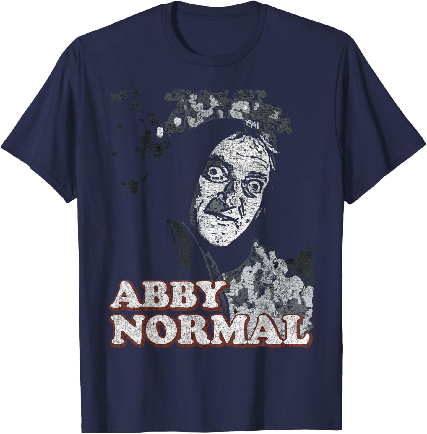Abby Normal Brain Funny Halloween T-Shirt - T-Shirt | Navy
