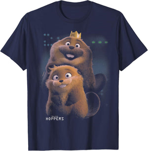 Disney Pixar Hoppers Mabel and King George Happy Duo T-Shirt - T-Shirt | Navy
