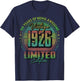 Vintage 1926 Limited Edition 100 Year Old 100th Birthday T-Shirt - T-Shirt | Navy
