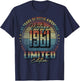 Vintage 1961 Limited Edition Shirt 65 Year Old 65th Birthday T-Shirt - T-Shirt | Navy