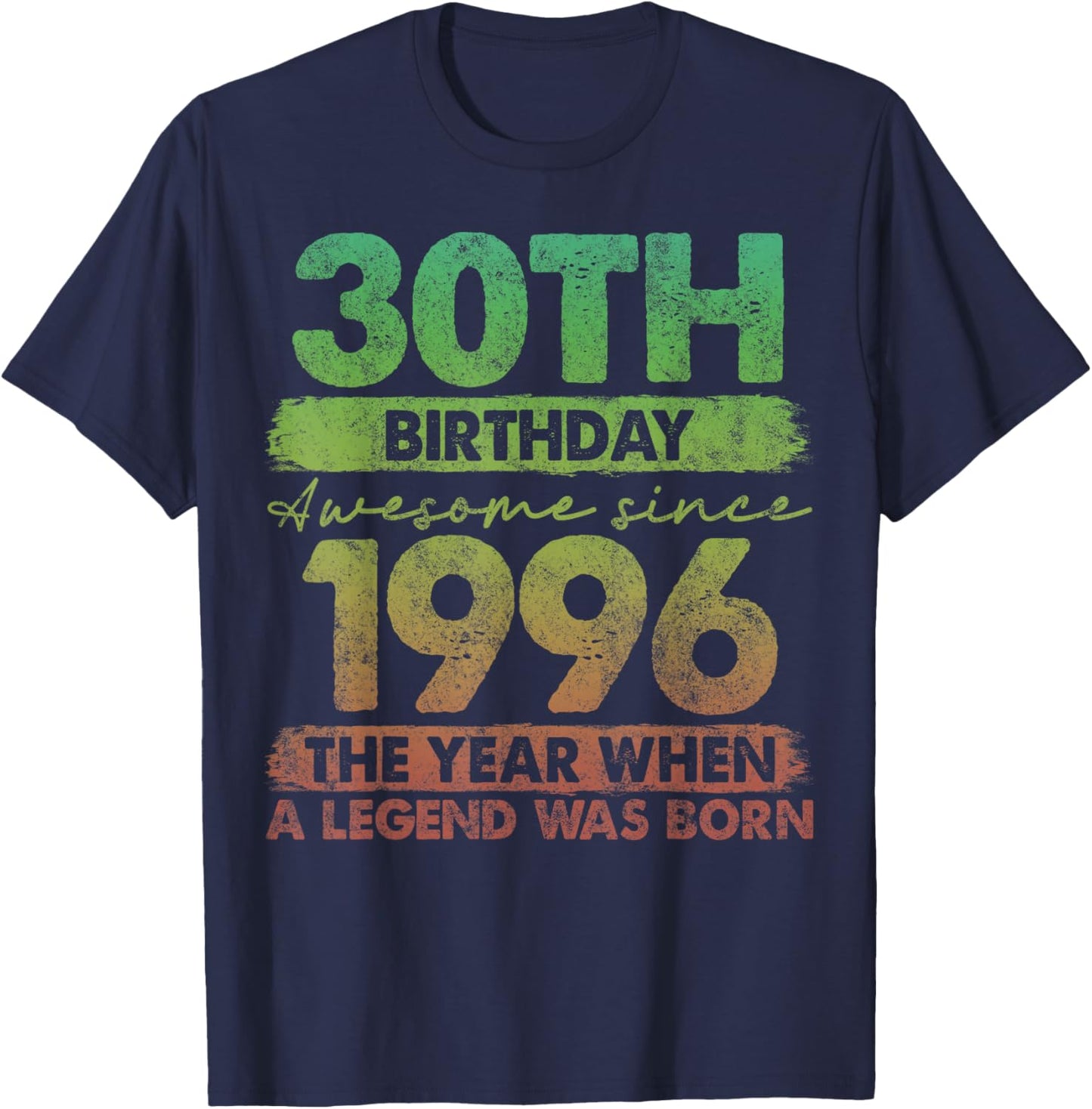 30 Year Old Gifts Vintage 1996 Limited Edition 30th Birthday T-Shirt - T-Shirt | Navy