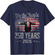 250 Years 1776-2026 250th Vintage Trump American 4th of July T-Shirt - T-Shirt | Navy