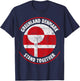 Greenland Denmark Flag United Stand Together Support Freedom T-Shirt - T-Shirt | Navy
