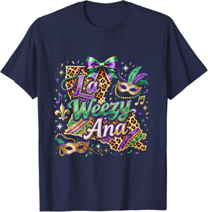 La Weezy Ana Mardi Gras Louisiana Pride T-Shirt - T-Shirt | Navy