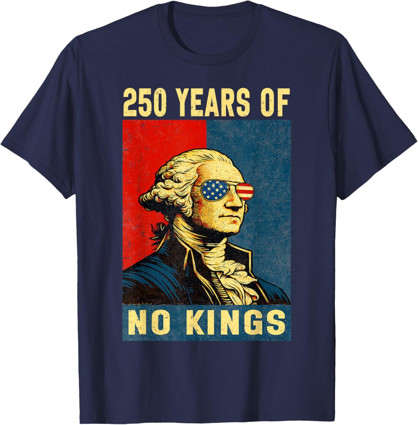 250 Years No Kings George Washington Women T-Shirt - T-Shirt | Navy