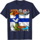 Finland Flag Finnish Roots Finnish Heritage Proud Finnish T-Shirt - T-Shirt | Navy