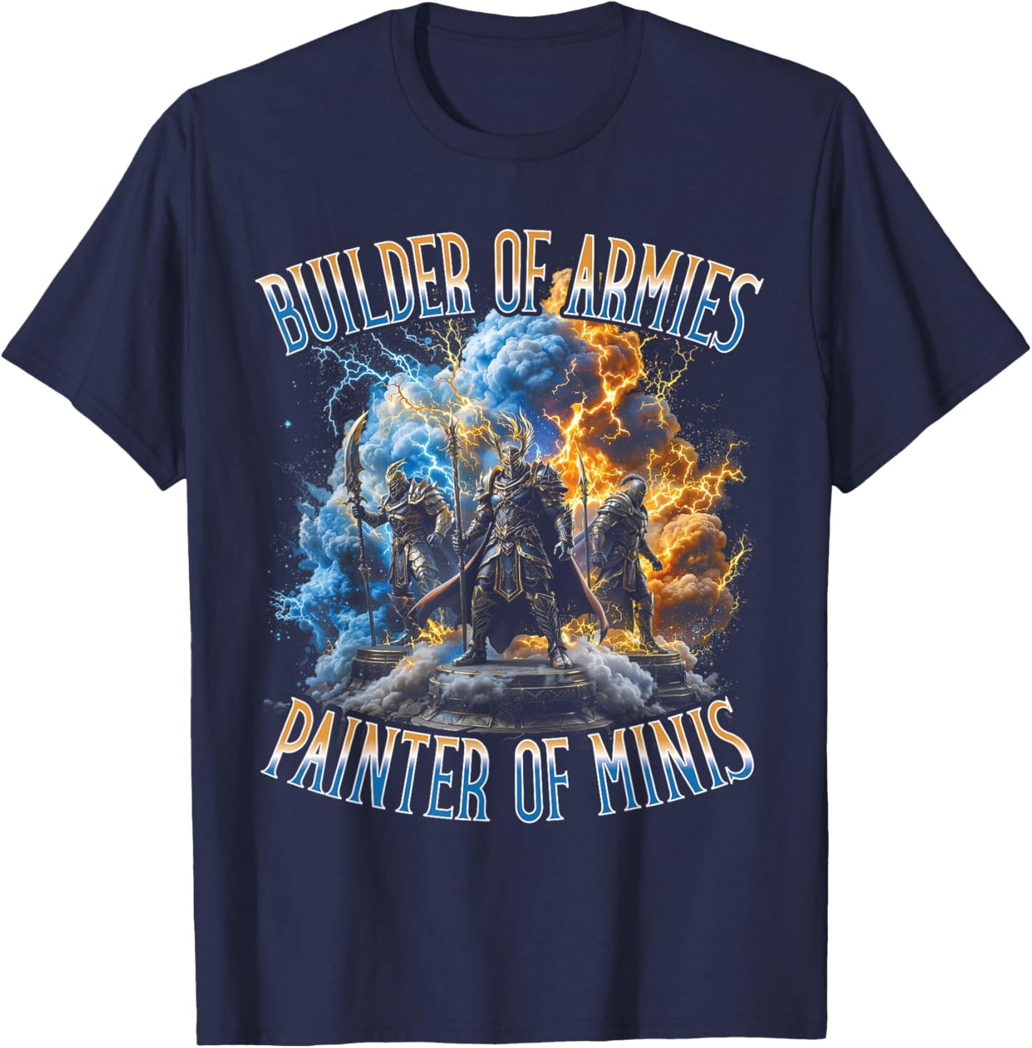 Builder of Armies Painter of Minis Miniature Painter Bootleg T-Shirt - T-Shirt | Navy