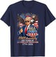 Donald Trump Celebrate 250th America Birthday US Anniversary T-Shirt - T-Shirt | Navy
