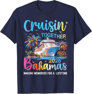 Bahamas Cruise 2026 Cruisin Together T-Shirt - T-Shirt | Navy