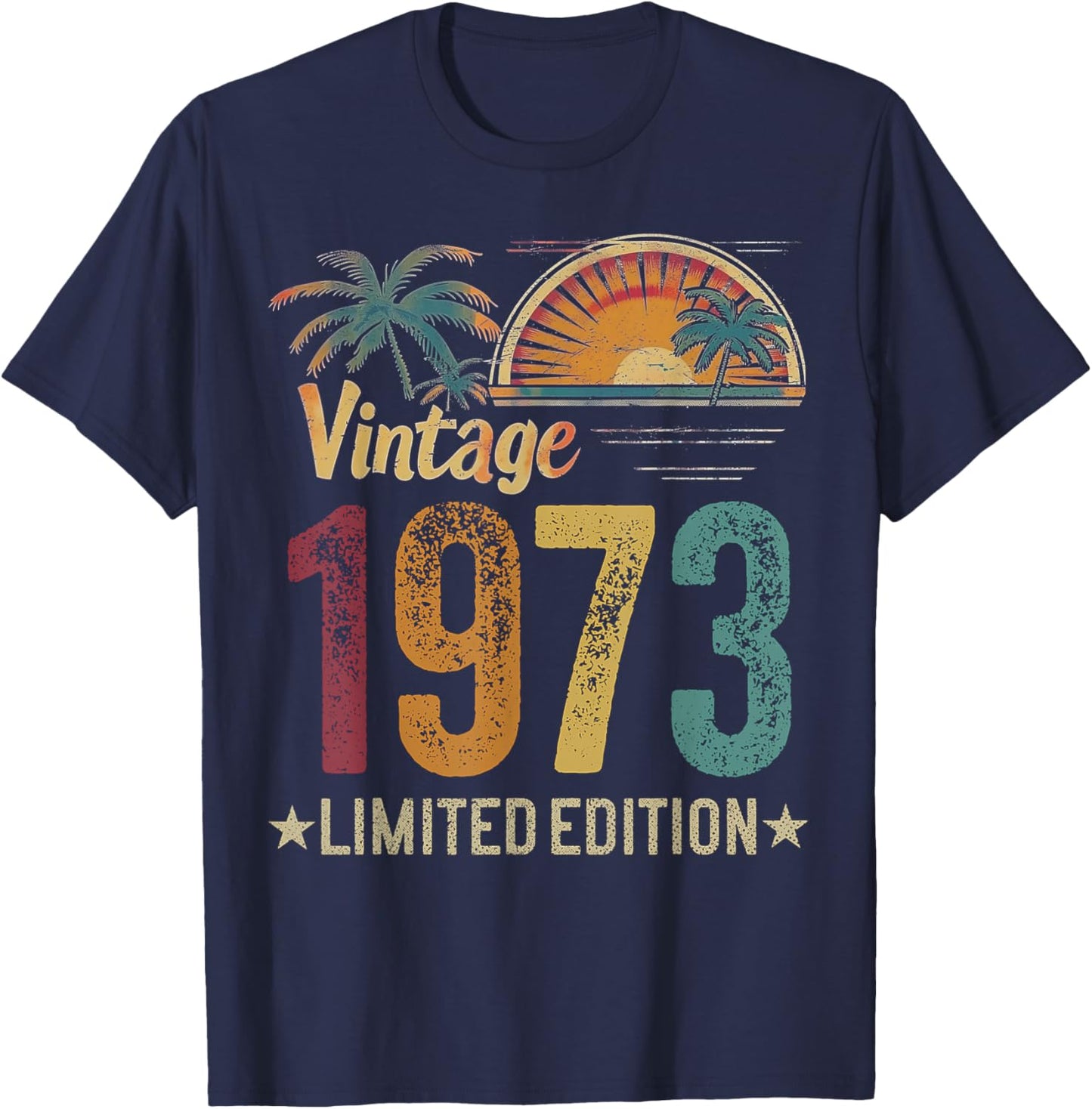 Retro 1973 53rd Birthday Men Women 53 Years Old - Vintage T-Shirt - T-Shirt | Navy