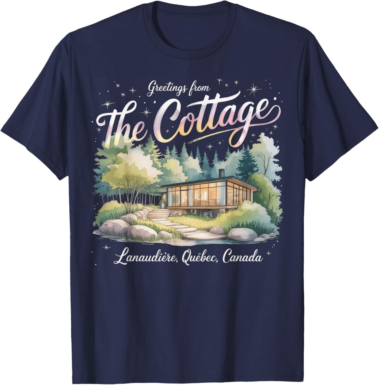 Greetings from The Cottage T-Shirt - T-Shirt | Navy