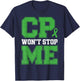 CP Won't Stop Me Warrior Cerebral Palsy Awareness Fighter T-Shirt - T-Shirt | Navy