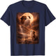 Guinea Pig Howling at Moon Vintage Funny Mystic T-Shirt - T-Shirt | Navy