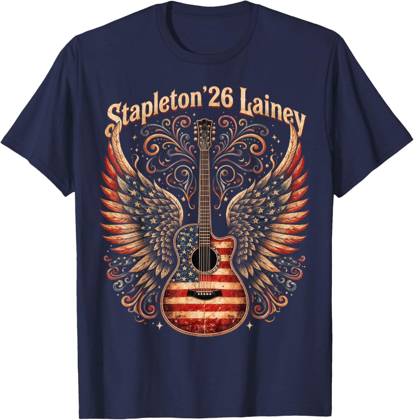 Vintage Stapleton 26 Lainey Name Gift Women Kids T-Shirt - T-Shirt | Navy