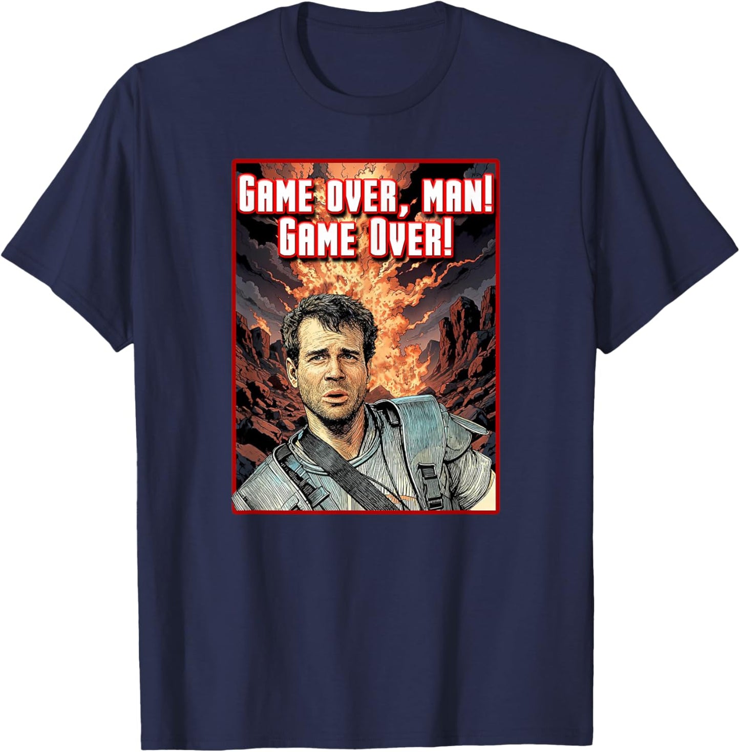 Game Over Man! T-Shirt - T-Shirt | Navy