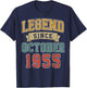 Legend October 1955 70th Birthday Men Women 70 Year Old T-Shirt - T-Shirt | Navy