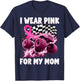 I Wear Pink for My Mom Breast Cancer Monster Truck Youth Kid T-Shirt - T-Shirt | Navy