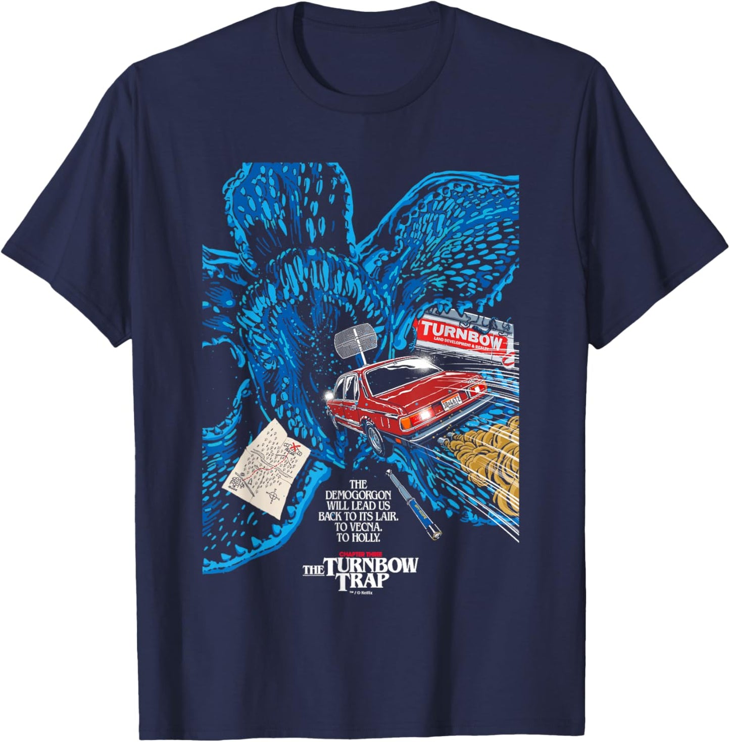 Stranger Things Season 5 X Butcher Billy The Turnbow Trap T-Shirt - T-Shirt | Navy