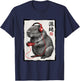 Capybara Gamer with Headphones Japanese Kanji Kids Gaming T-Shirt - T-Shirt | Navy