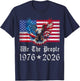 Patriotic Vintage American Flag We The People 1976 USA T-Shirt - T-Shirt | Navy