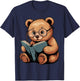 Cute Bear Design for Bear Lover and Bear T-Shirt - T-Shirt | Navy