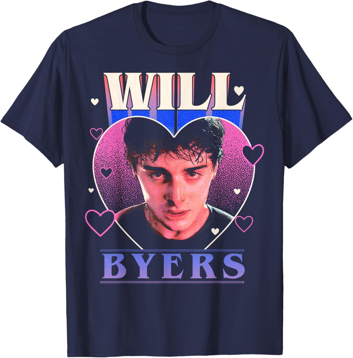 Stranger Things Valentine's Day Will Byers Will You Be Mine T-Shirt - T-Shirt | Navy